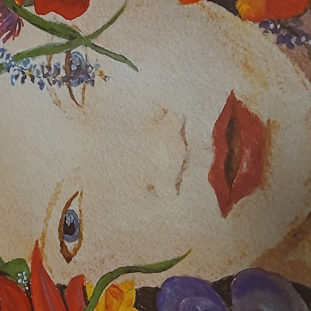 Vintage Evie and Linci Blossom Beautiful Flower Girl Wall Plate - Picture 15 of 16